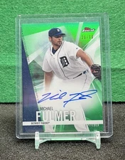 Michael Fulmer 2017 Topps Finest Autographs #FA-MF Green Refractor 26/99 (AU)