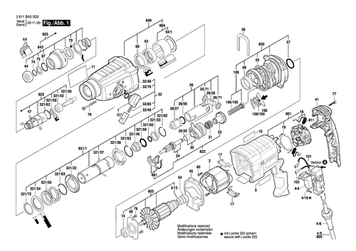 New Genuine Bosch 16170006BS Motor Housing - Picture 1 of 2
