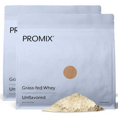 ProMix Nutrition Whey Protein Powder Unflavored Grass Fed 5lb Pack
