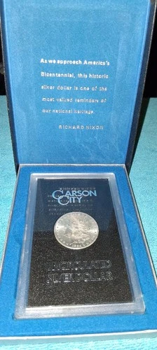 🔥1884 CARSON CITY MORGAN SILVER  DOLLAR Uncirculated $1 DOLLAR GSA BLACK BOX