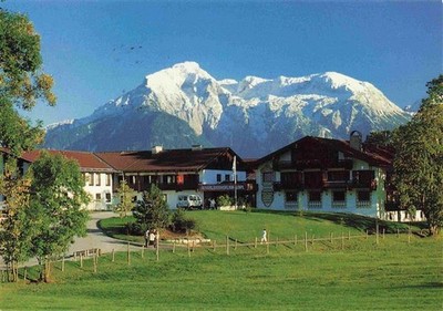 Bischofswiesen Berchtesgaden Rehabilitation Clinic Trail with High Goll