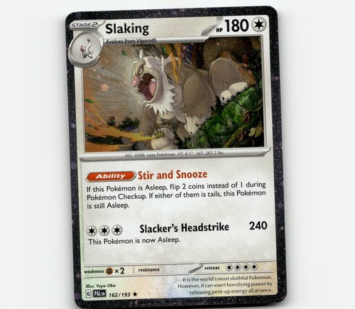 Pokemon Slaking 162/193 Paldea Evolved Cosmos Holo NM