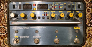 Korg SDD 3000 Pedal Digital Delay Effects Pedal for Electric Guitar