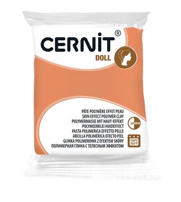 Cernit 6x Cernit DOLL 56 g Karamell CE0950056807C