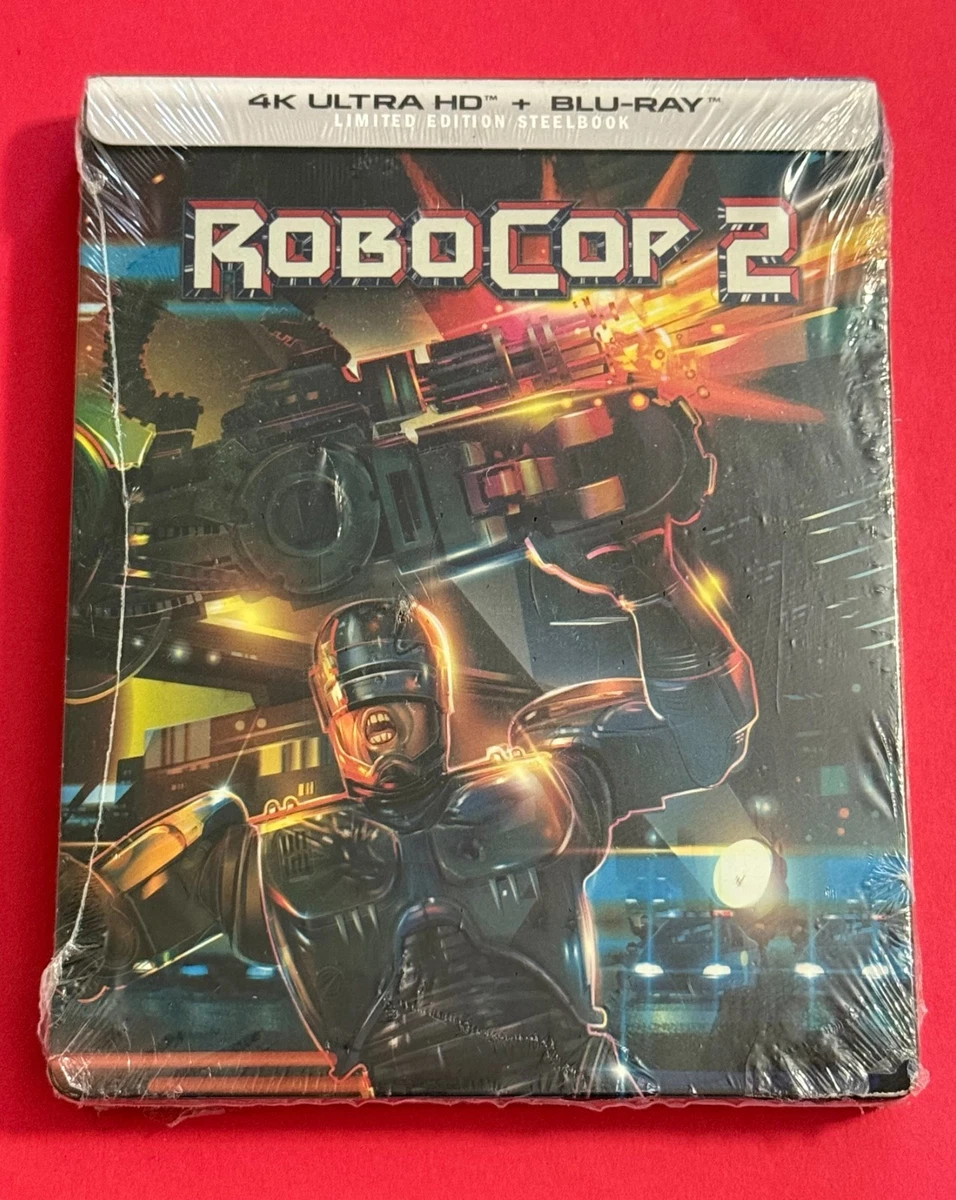 ROBOCOP 2 COLLECTOR'S EDITION STEELBOOK 4K + BLU-RAY New/Minor