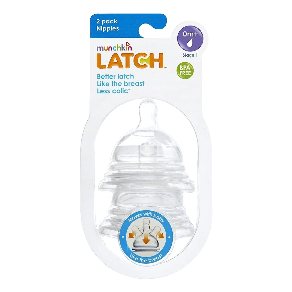Pezones Munchkin Latch etapa 1, 0 meses más Foto 3 de 4
