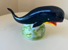 VINTAGE SCOTT PRODUCTS, NEWARK, N.J. DIE CAST WHALE BOTTLE OPENER  4.5” L