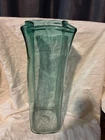 Rare Blenko Paper bag Vase Art Glass Vase Green  20" Tall #8813 Vintage