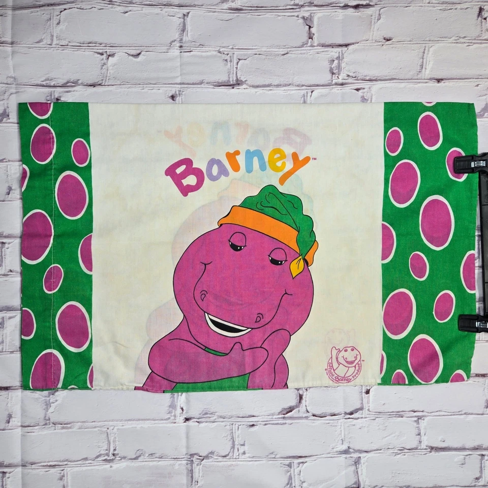 VTG Lot Of 6 Disney Pillow Cases Fitted Mickey Goofy Barney 1992 Harry Lion King - Image 4 of 4