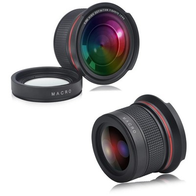 0,35x Fisheye Weitwinkel Objektiv 52mm 55mm 58mm für Nikon D5200 D5100 D3500 D3400