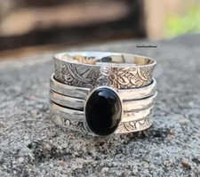 Black Onyx Ring, Handmade Jewelry, Silver Ring, 925 Sterling Silver, All Size