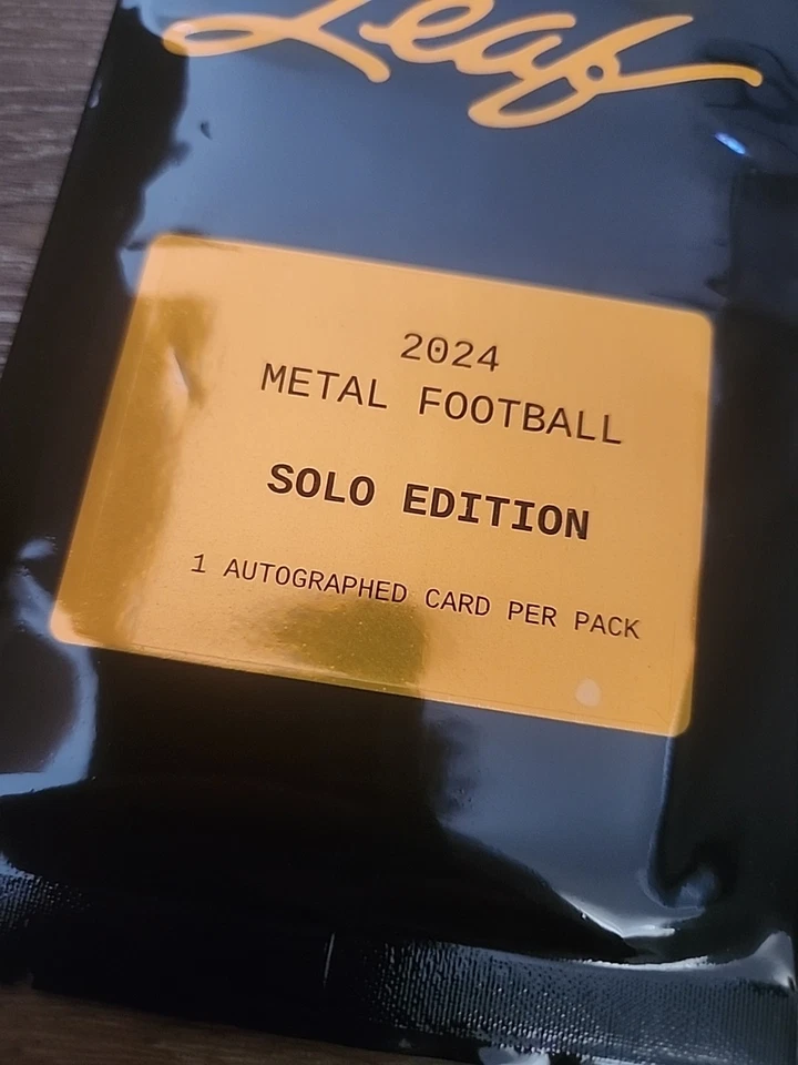 2024 LEAF METAL NFL FOOTBALL HOBBY SOLO EDITION PACK 1 AUTO JAYDEN DANIELS NIX - Image 2 of 4