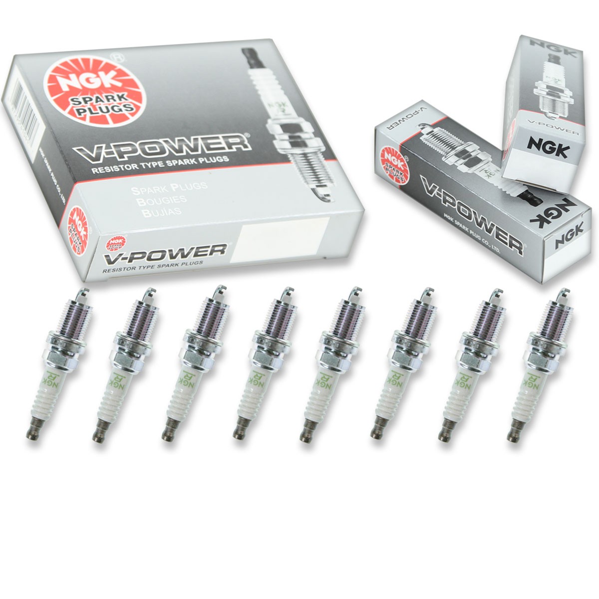 8 pc NGK 4291 ZFR6F-11 V-Power Spark Plugs for SP445 RC12LYC RC12LC4 ug