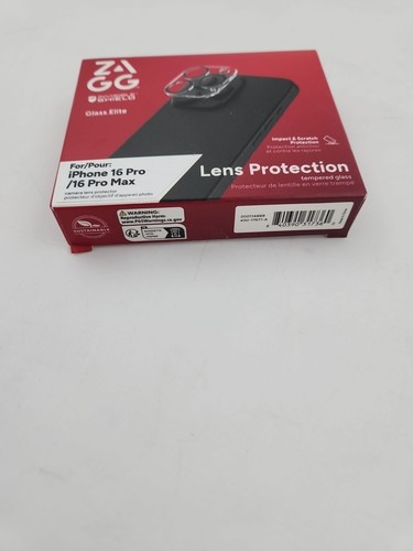 ZAGG InvisibleShield Glass Elite Camera Lens Protector iPhone 16 Pro/16 Pro Max - Zdjęcie 2 z 4