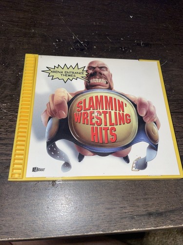 Vintage 1999 "Slammin' Wrestling Hits Arena Entrance Themes Music CD WWF WCW