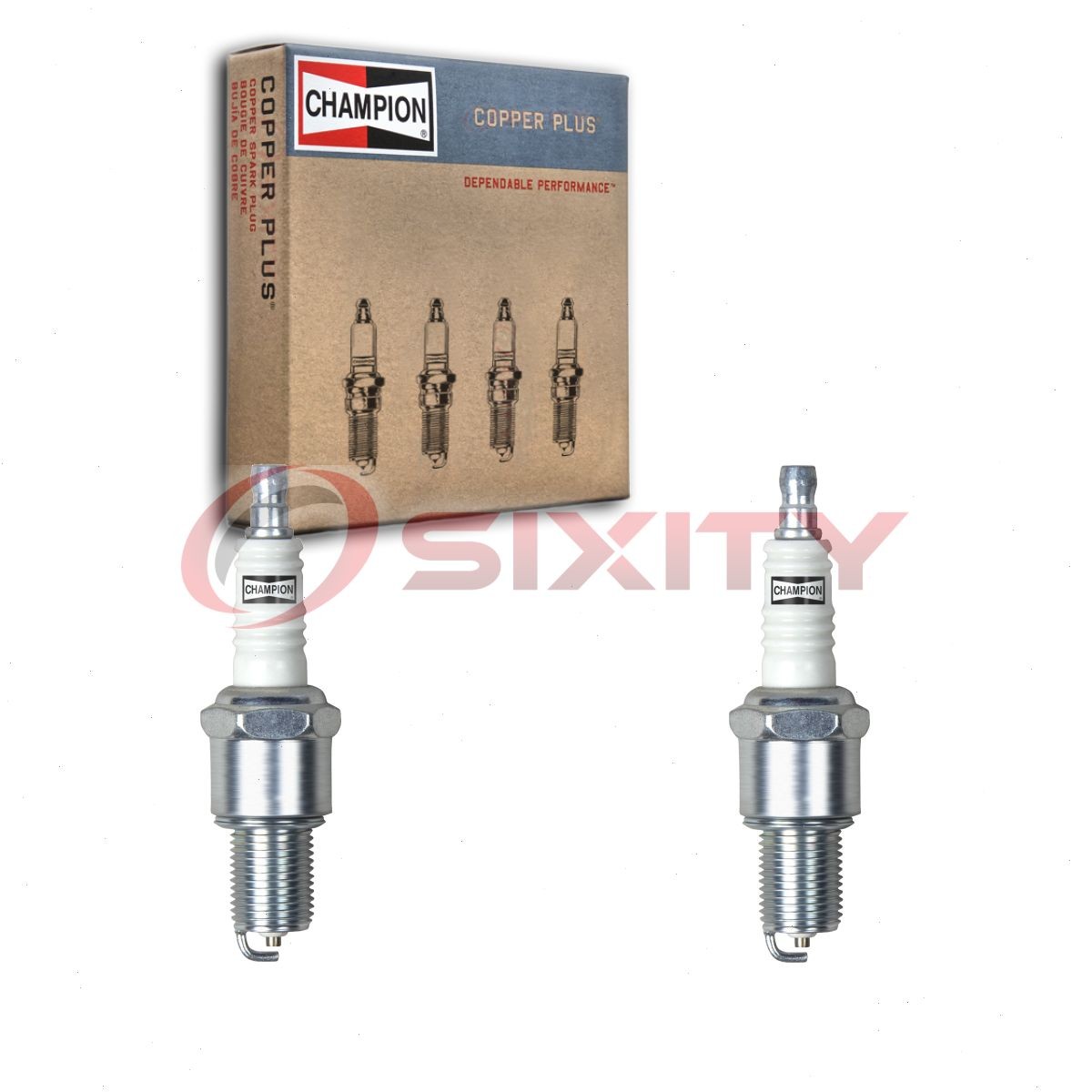 2 pc Champion Copper Plus 415-1 Spark Plugs for RN9YC 7131 6775 Ignition of