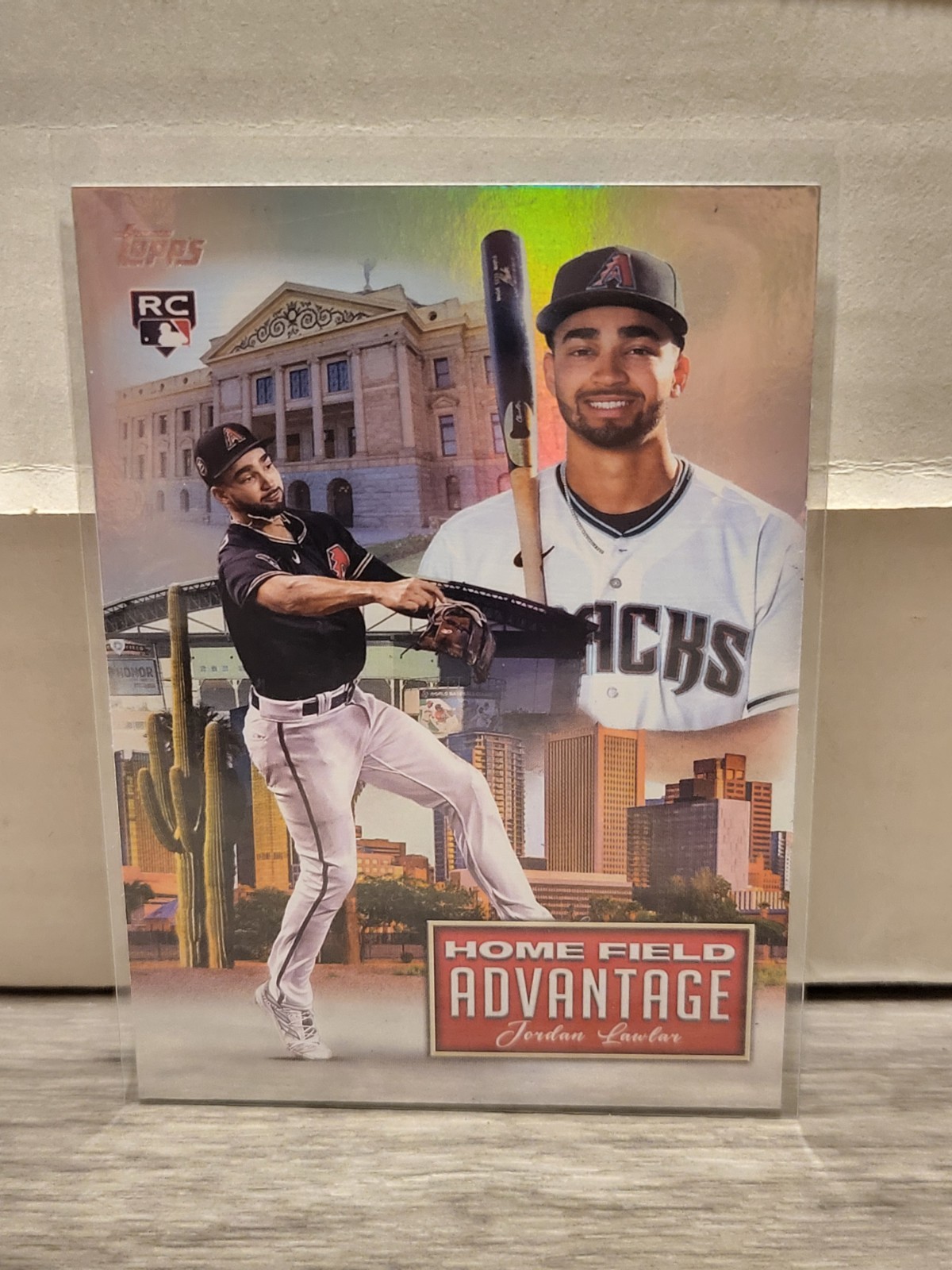 2024 Topps Home Field Advantage #HFA-14 Jordan Lawlar RC Card Diamondbacks