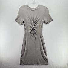 Wilfred Free Katz Short Sleeve Twist Front Cut-Out Women's Mini Dress Size S