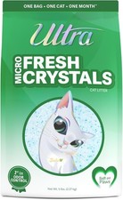 Fresh Scented Micro Crystals Premium Cat Litter - 99.9 Dust Free, Soft on Pa...