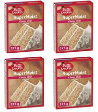 Betty Crocker Super Moist Cherry Chip Cake Mix, 375g (4 Pack)