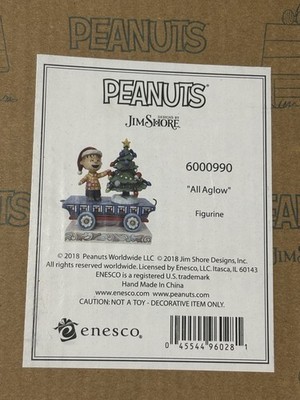 Peanuts by Jim Shore Linus Train All Aglow 6000990 Figurine Enesco NIB