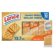 Lance Sandwich Crackers Captain's Wafer Grilled Cheese 10 Individual Packs 6