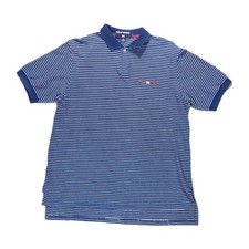 Vintage Polo Sport Ralph Lauren Blue Mens Large Golf Golfer Shirt Made in USA
