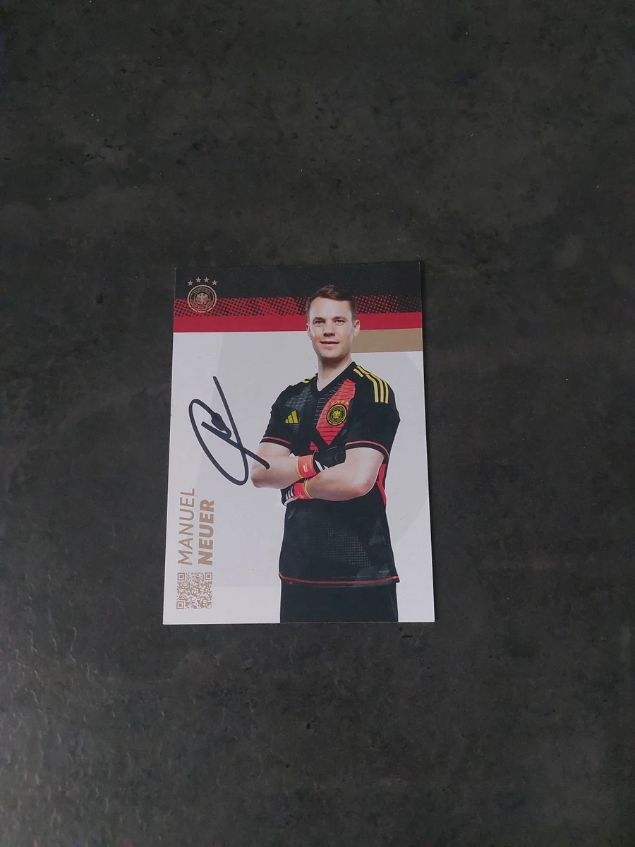 Carte De Collection Football Signée MANUEL NEUER - Bayern Munich, Autographe Authentique à La Main