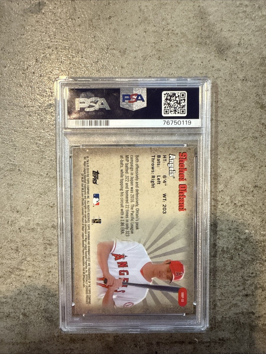 【大谷翔平 RC PSA10】2018 Bowman Shohei Ohtani Amazon.com: 2018 Bowman Baseball #49 Shohei Ohtani Rookie