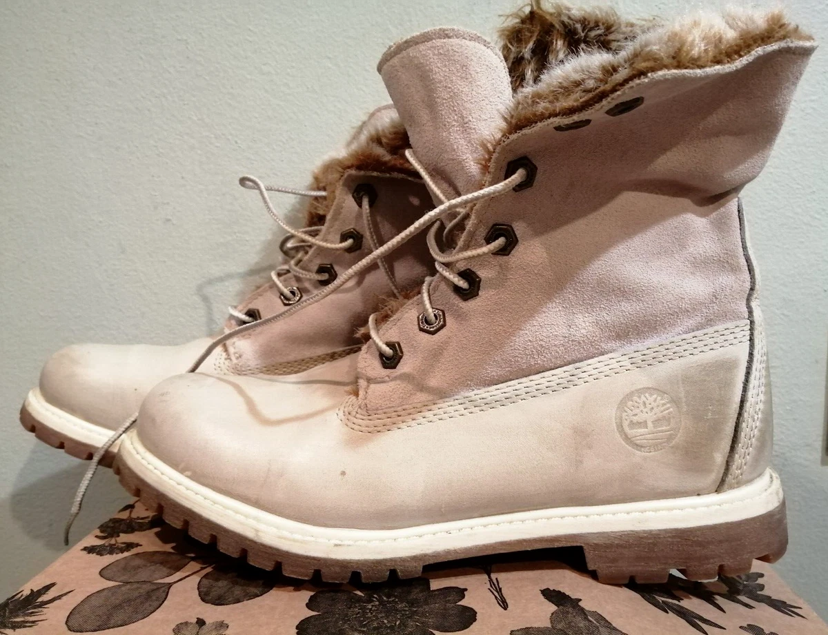 de mujer Timberland pulgadas beige/crema cuero piel sintética Reino Unido 6,5 | eBay