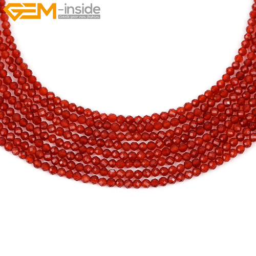 2mm Natural Tiny Small Gemstone Beads For Jewelry Making 15'' Faceted Round - Picture 29 of 35
