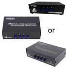 4-Way AV Switch RCA Switcher 4 in 1 Out Composite Video L/R Selector Box