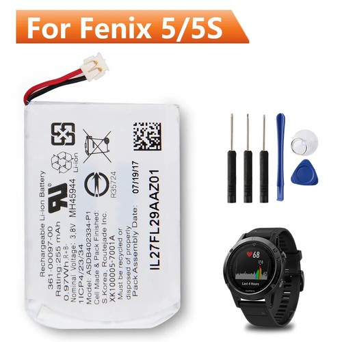 361-00096-00 361-00097-00 361-00098-00 Battery for Garmin Fenix5 Fenix 5 6 5S 5X - Bild 1 von 9