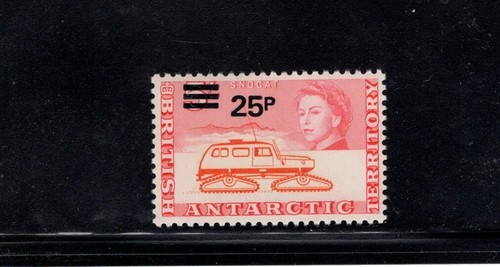 British Antarctic Territory 1971 25p Sno Cat Ice Snow Vehicle NH SG 36 Sc 37