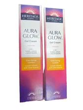 Unveiling Your Radiant Self: Heritage Store Aura Glow Gel Cream Lemon  2 pack
