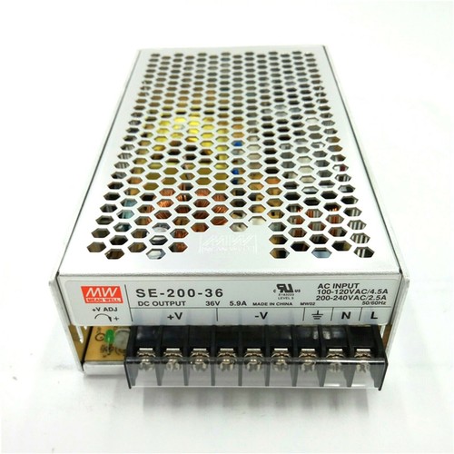 One New MEAN WELL SE-200-36 36V 5.9A Switching Power Supply - Picture 2 of 5