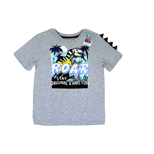 Garanimals ROAR Dinosaurs Boys Outfits 3 Pieces Set Shirt and 2 Pull-On Shorts - Picture 2 of 12