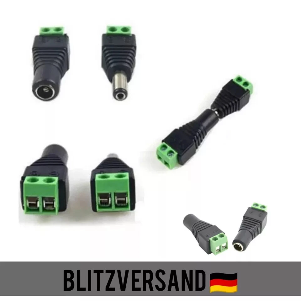DC Steckverbinder Hohlbuchse Hohlstecker 5,5x2,5mm Adapter Netzteil Kupplung - Bild 2 von 4