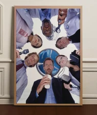 House M.D. Season 1 TV Poster, Hugh Laurie Wall Art, TV Series Poster Gift