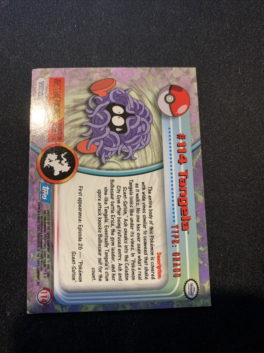 Pokemon Topps TV animation edition 2000 Tangela #114 | eBay
