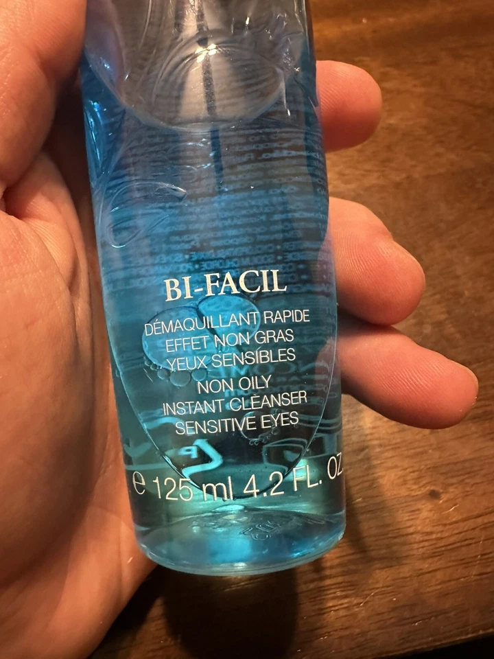 Limpiador instantáneo no graso Lancome Bi-Facil ojos sensibles 4,2 OZ nuevo Foto 3 de 3