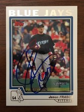 JASON FRASOR 2004 TOPPS ROOKIE RC AUTOGRAPHED SIGNED AUTO BASEBALL CARD T193