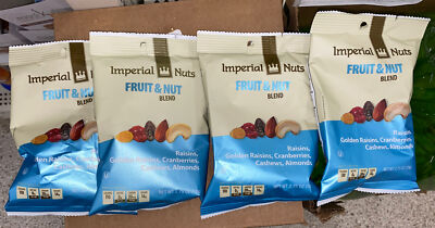 4 X 2.75 oz  Imperial Nuts Fruit & Nut Blend Cranberries, Cashews Almonds Raisin