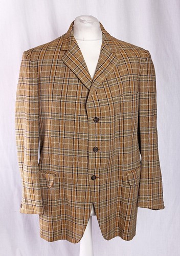 Aquascutum Jacket Blazer Check Vintage Wool Country Tweed Size Large or Medium - Picture 2 of 15