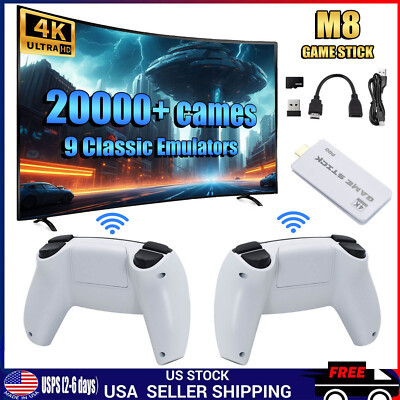 X2 Game Stick Retro Game Console 4K HD 2.4G Wireless Controller 64G 20000 Games