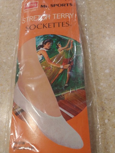 Vintage Womens Socks Stretch Terry Sockettes Cushion Tennis Golf Ms. Sports 9-11 - Picture 3 of 6
