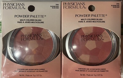 Lot of 2-Physicians Formula Powder Palette Multi-Colored Blush Blushing Rose-NIB