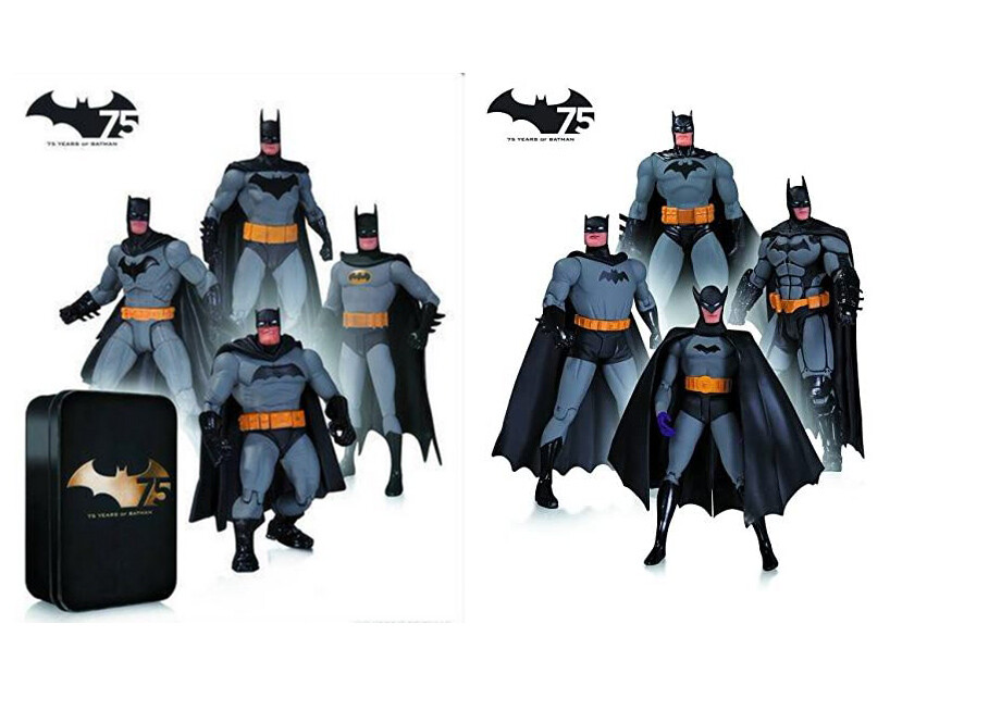 DC Collectibles BATMAN 75th ANNIVERSARY 4 Figure Set 1 & 2 DC Collectibles BATMAN 75th ANNIVERSARY 4 Figure Set 1 & 2