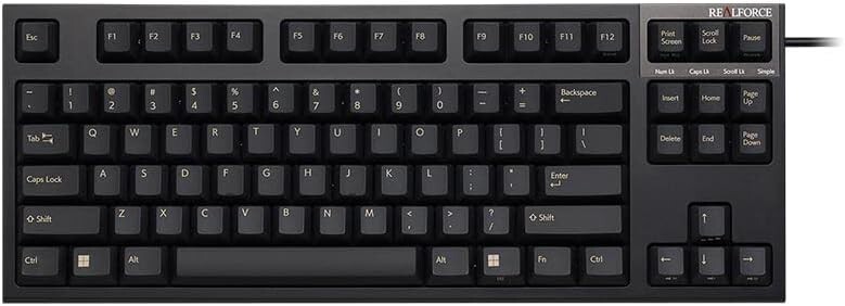 REALFORCE R3S Keyboard R3SD11 USB US ANSI 87 Keys Key Weight 45g