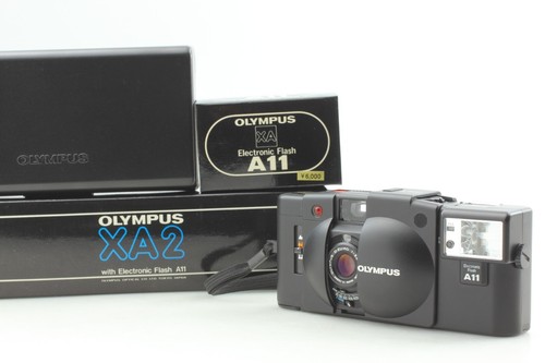 【Top MINT w/BOX】 Olympus XA2 Black 35mm Point & Shoot Film Camera A11 From JAPAN